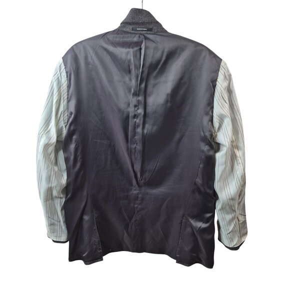 Lauren Ralph Lauren Mens Blazer Jacket Size 44 Slim Fit Wool Black Label Career - Picture 7 of 12